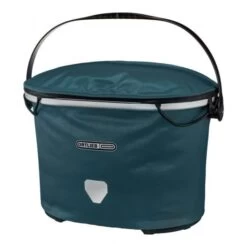 Ortlieb Up-Town City Basket - Petrol Blue - F79702 INC FREE E225 Mount